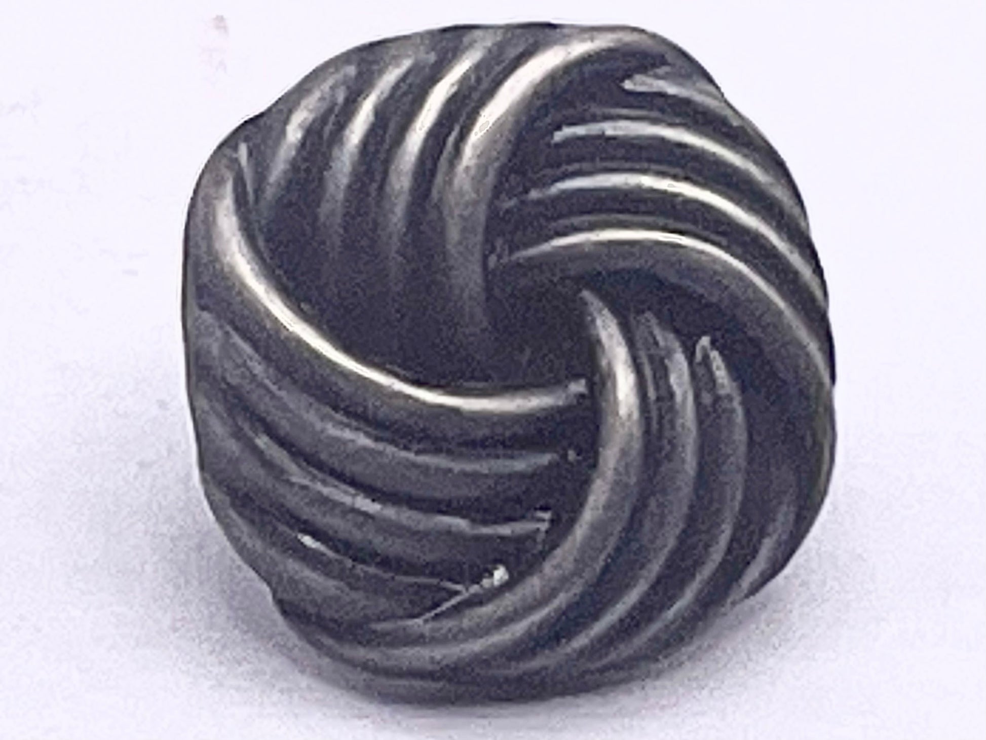 V2792  Fashionable knotted design gunmetal  shank button - venusfashionslondon