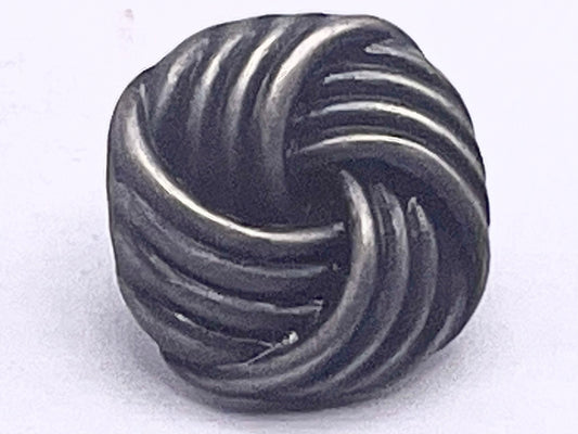 V2792  Fashionable knotted design gunmetal  shank button - venusfashionslondon